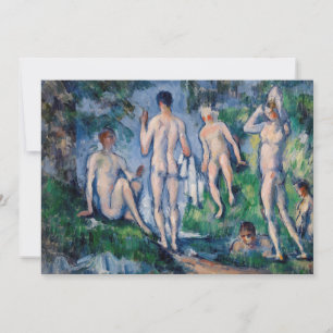 Convite Paul Cezanne - Grupo de Banhistas