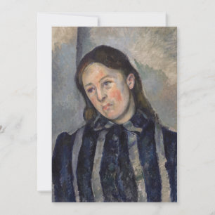Convite Paul Cezanne - Madame Cezanne com Cabelo Solto