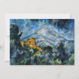 Convite Paul Cezanne - Mont Saint-Victoire & Chateau Noir