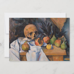 Convite Paul Cezanne - Natureza Morta com Caveira