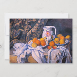 Convite Paul Cezanne - Natureza Morta com uma Cortina