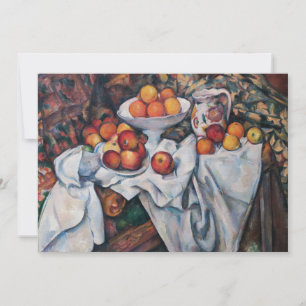 Convite Paul Cezanne - Natureza Morta, Maçãs e Laranjas