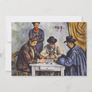 Convite Paul Cezanne - Os Jogadores de Cartas
