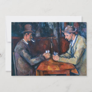Convite Paul Cezanne - Os Jogadores de Cartas