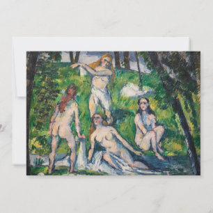 Convite Paul Cezanne - Quatro Banhistas