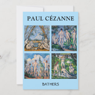 Convite Paul Cezanne - Seleção de Bathers Masterworks