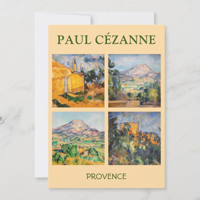 Convite Paul Cezanne - Seleção de Mastercastas Paisagem (Frente)