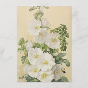 Convite Paul De Longpre - Hollyhocks 1901