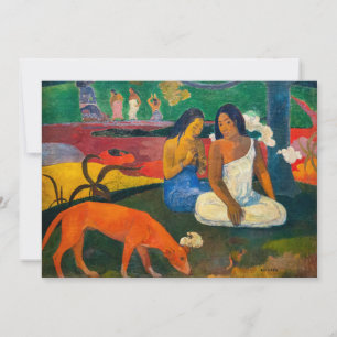 Convite Paul Gauguin - Arearea / O Cão Vermelho