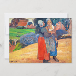 Convite Paul Gauguin - Camponesas Bretãs