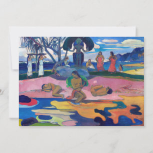 Convite Paul Gauguin - Dia do Deus / Mahana no atua