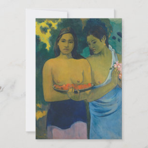 Convite Paul Gauguin - Duas Mulheres Taitianas