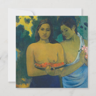 Convite Paul Gauguin - Duas Mulheres Taitianas