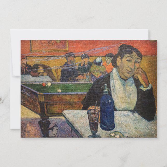 Convite Paul Gauguin - O Café Noturno, Arles (Frente)