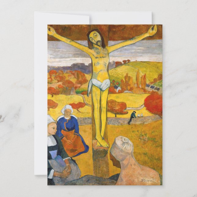 Convite Paul Gauguin - O Cristo amarelo (Frente)