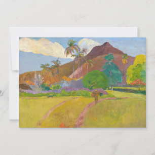 Convite Paul Gauguin - Paisagem Taitiana