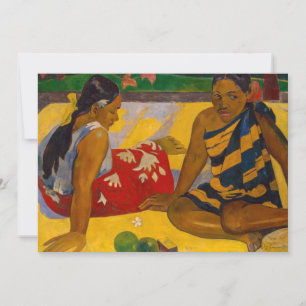 Convite Paul Gauguin - Parau Api / O Que Há de Novo?