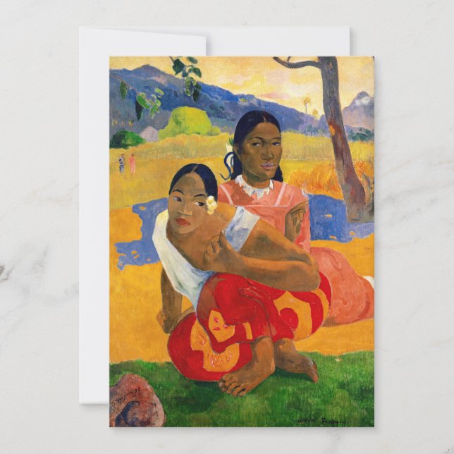 Convite Paul Gauguin - Quando Você Irá se Casar? (Frente)