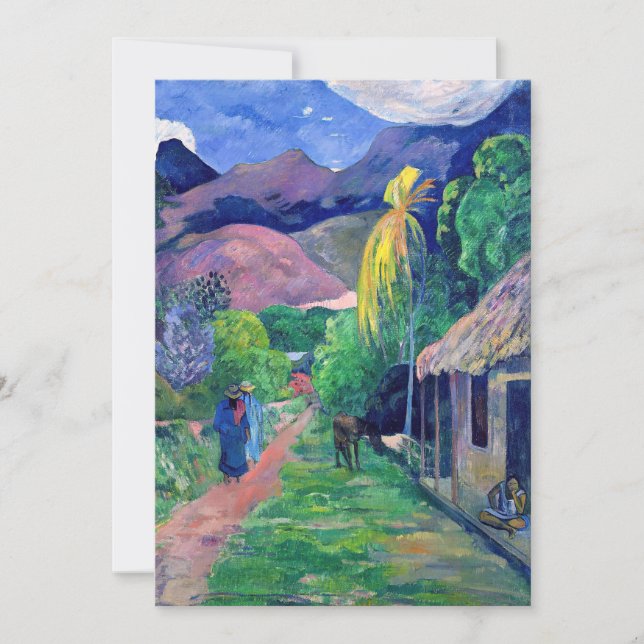Convite Paul Gauguin - Rua do Taiti (Frente)