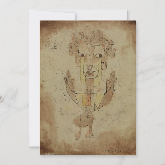 Convite Paul Klee - Angelus Novus (Frente)