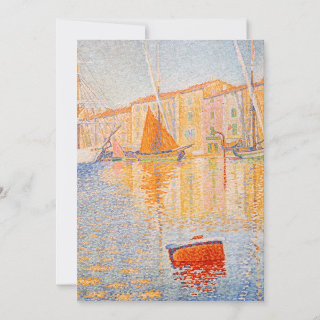Convite Paul Signac - A Boia Vermelha, Santo-Tropez (Frente)