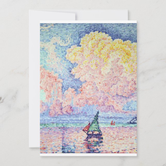 Convite Paul Signac - A Nuvem Rosa, Antibes, 1916 (Frente)