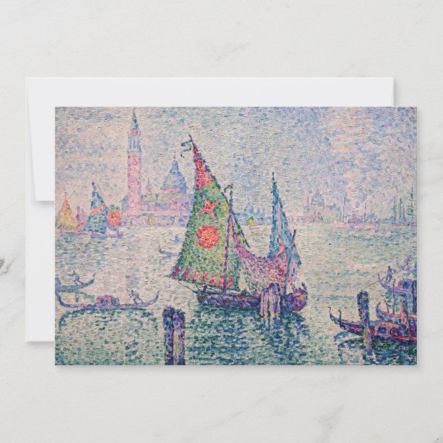Convite Paul Signac - A vela verde (Frente)