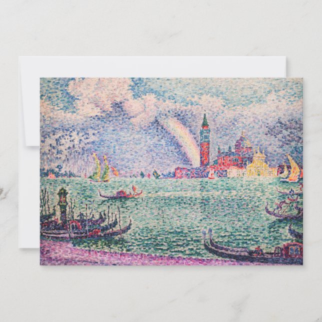 Convite Paul Signac - Arco-Íris, Veneza (Frente)