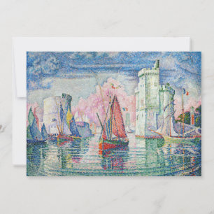 Convite Paul Signac - Entrada do Porto de La Rochelle
