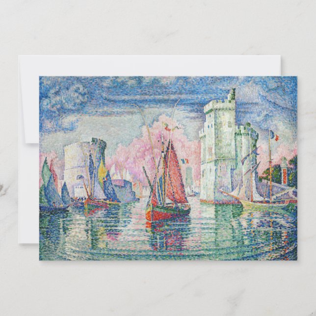 Convite Paul Signac - Entrada do Porto de La Rochelle (Frente)