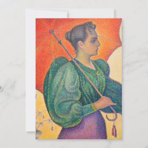 Convite Paul Signac - Mulher com Guarda-Sol