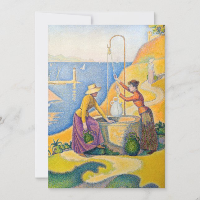 Convite Paul Signac - Mulheres no Bem (Frente)