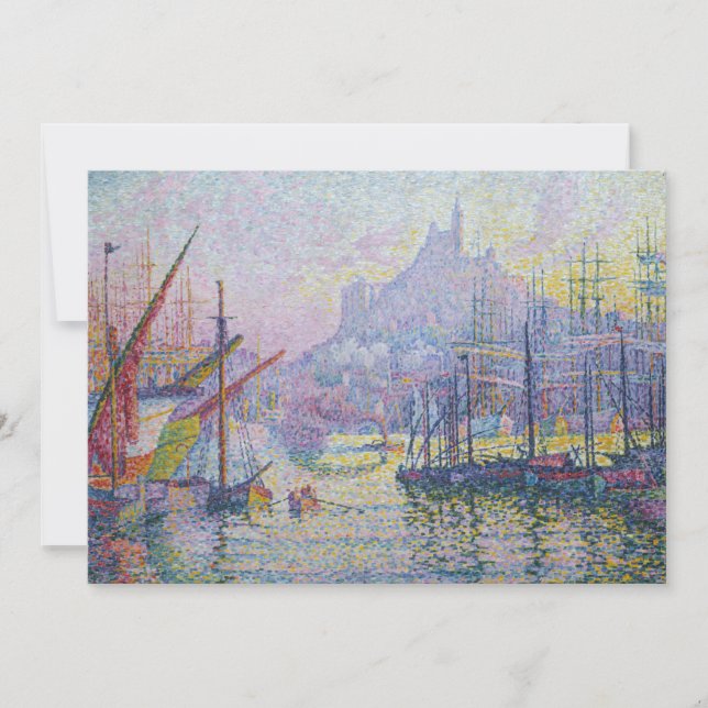 Convite Paul Signac - Notre-Dame-de-la-Garde, Marselha (Frente)