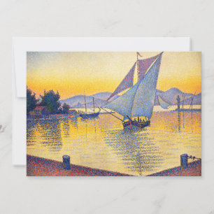 Convite Paul Signac - O Porto ao Pôr do Sol, Ópera 236