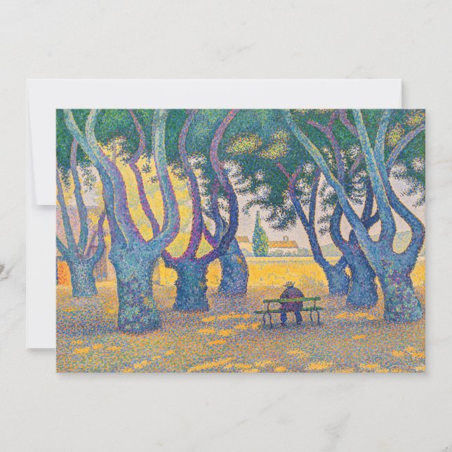 Convite Paul Signac - Place des Lices, Santo-Tropez (Frente)