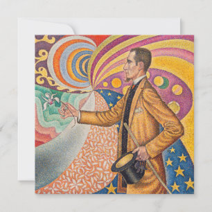 Convite Paul Signac - Retrato de M Felix Feneon, Opus 217
