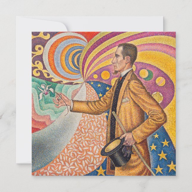 Convite Paul Signac - Retrato de M Felix Feneon, Opus 217 (Frente)