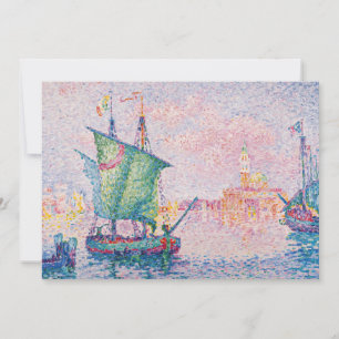 Convite Paul Signac - Veneza, A Nuvem Rosa