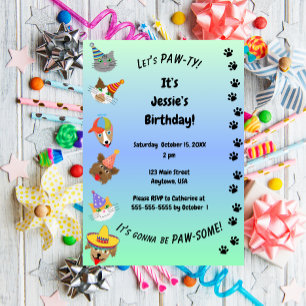 Convite PAW-ty do vamos