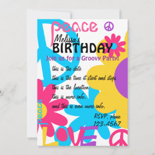 Convite Paz, amor e REALMENTE brilhante!