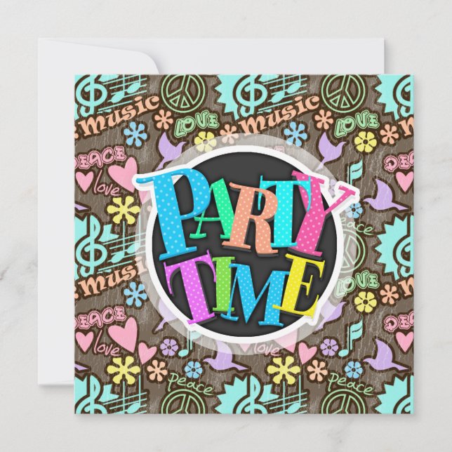 Convite Paz, Amor, Música (Frente)