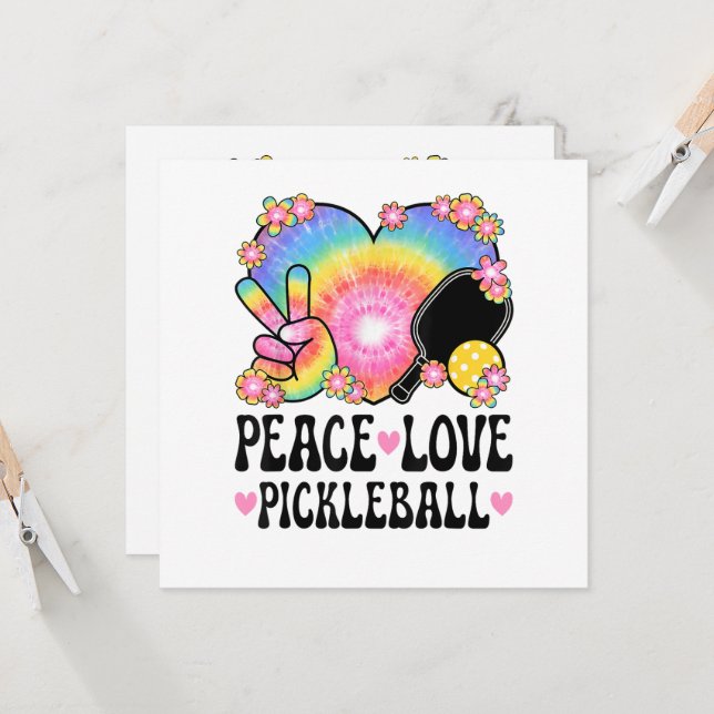 Convite Paz Amor Pickleball (Frente/Verso In Situ)