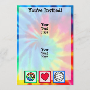 Convite Paz, Amor, Voleibol