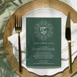 Convite Paz na Terra   Menu Janto de Natal Personalizado