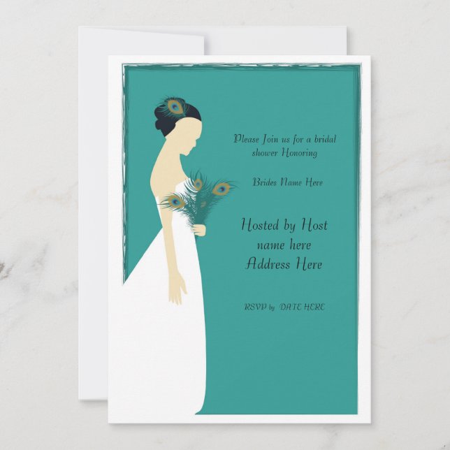 Convite peace_bridal_convidado-01, Junte-se a nós para um  (Frente)