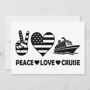 Convite Peace Love Cruise USA Vacance Vibes