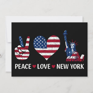 Convite Peace Love New York