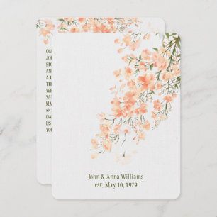 Convite Peach Blossoms Vow Renewal