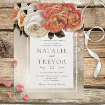 Peach Mimosa Blooms Dourado Casamento Floral
