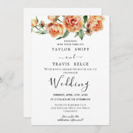 Convite Peach Pink Peony Wedation